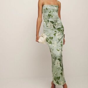 Reformation Frankie silk gown